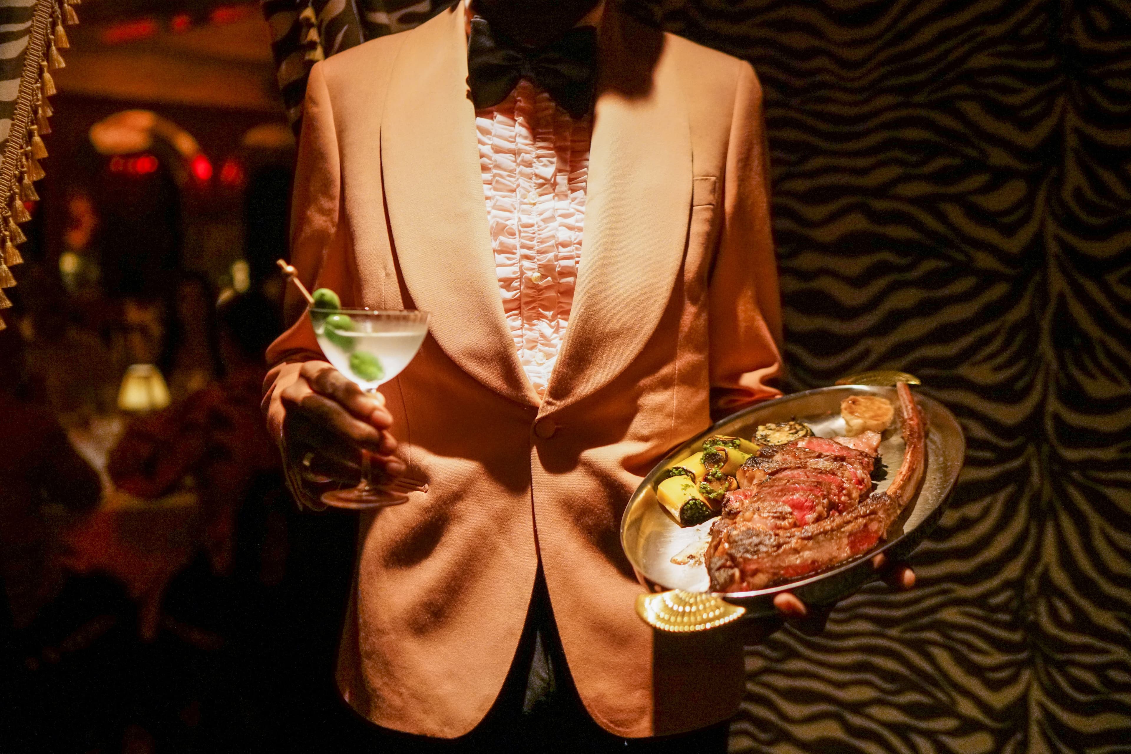 Dirty French Steak and Cocktail
